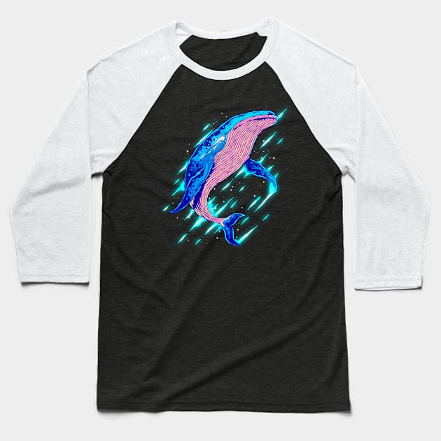 NFTee Blue Whale Baseball T-Shirt by Emkay